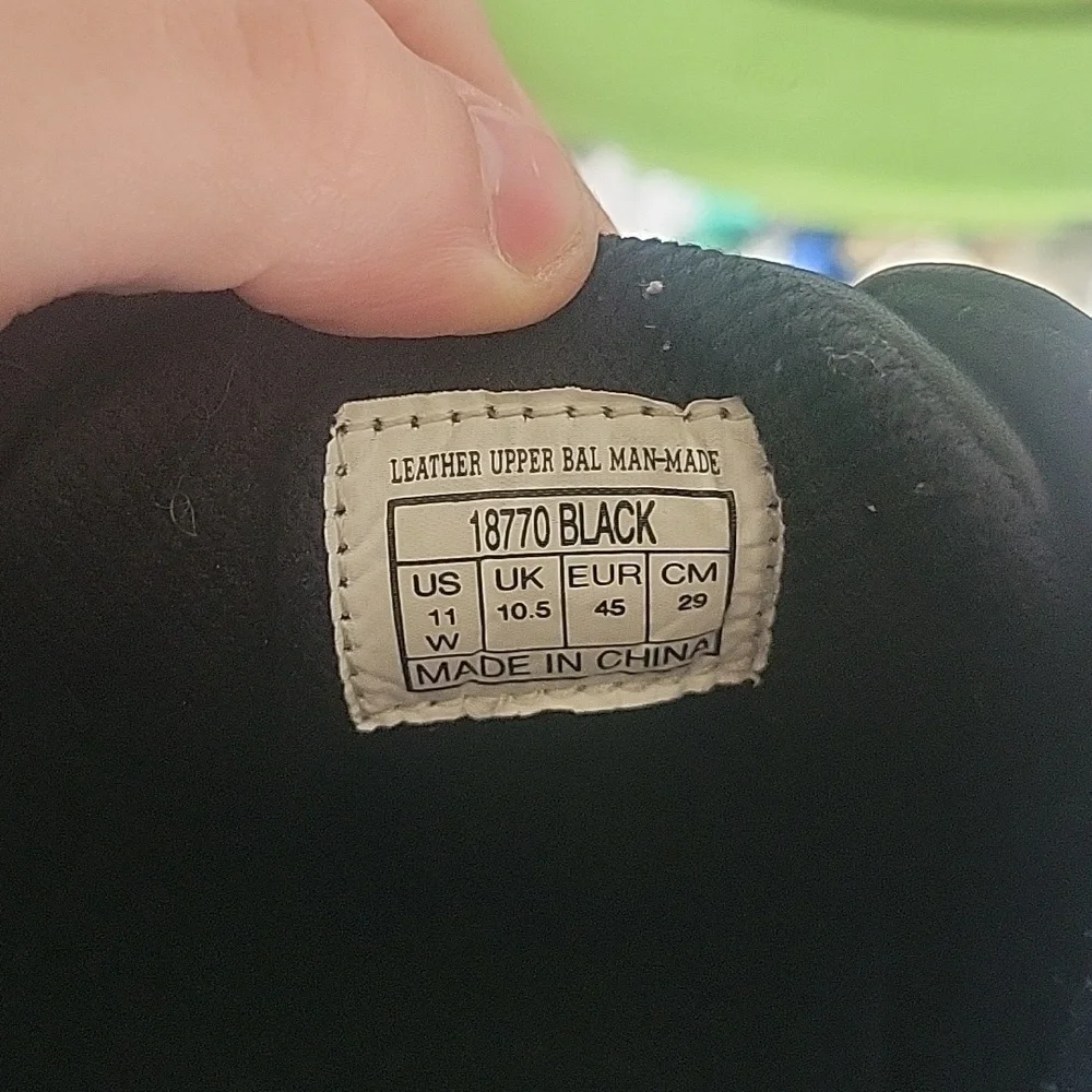 Mens Hush Puppies Size 11 Black - Picture 5 of 7